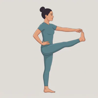 손으로 엄지발가락 잡는 자세 (Utthita Hasta Padangusthasana)