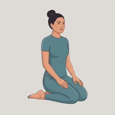 Heldenhaltung (Virasana)