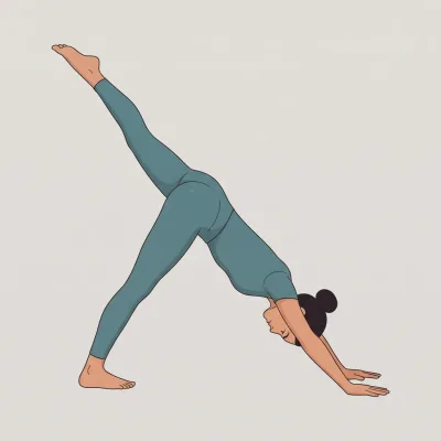 Dreibeiniger Hund (Eka Pada Adho Mukha Svanasana)