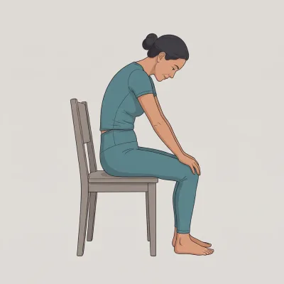 Seated Cat (chair yoga)