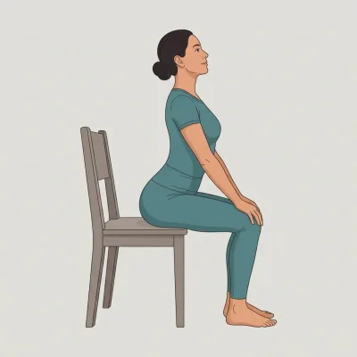 Seated Cow (chair yoga)