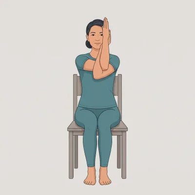 Seated Eagle Arms (chair yoga)