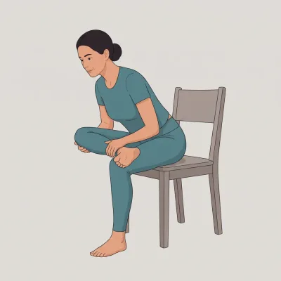 Seated Figure Four (chair yoga)