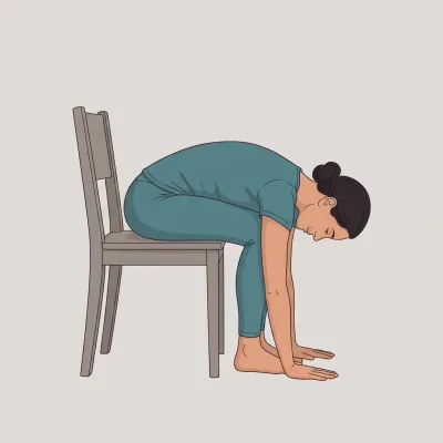 Seated Forward Fold (chair yoga)