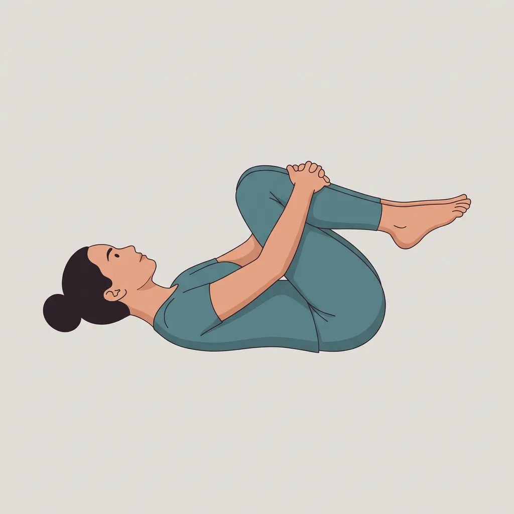 Knie zur Brust (Apanasana)