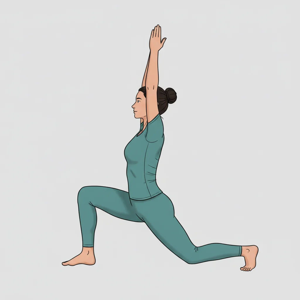 निचला लंज आसन (Anjaneyasana)
