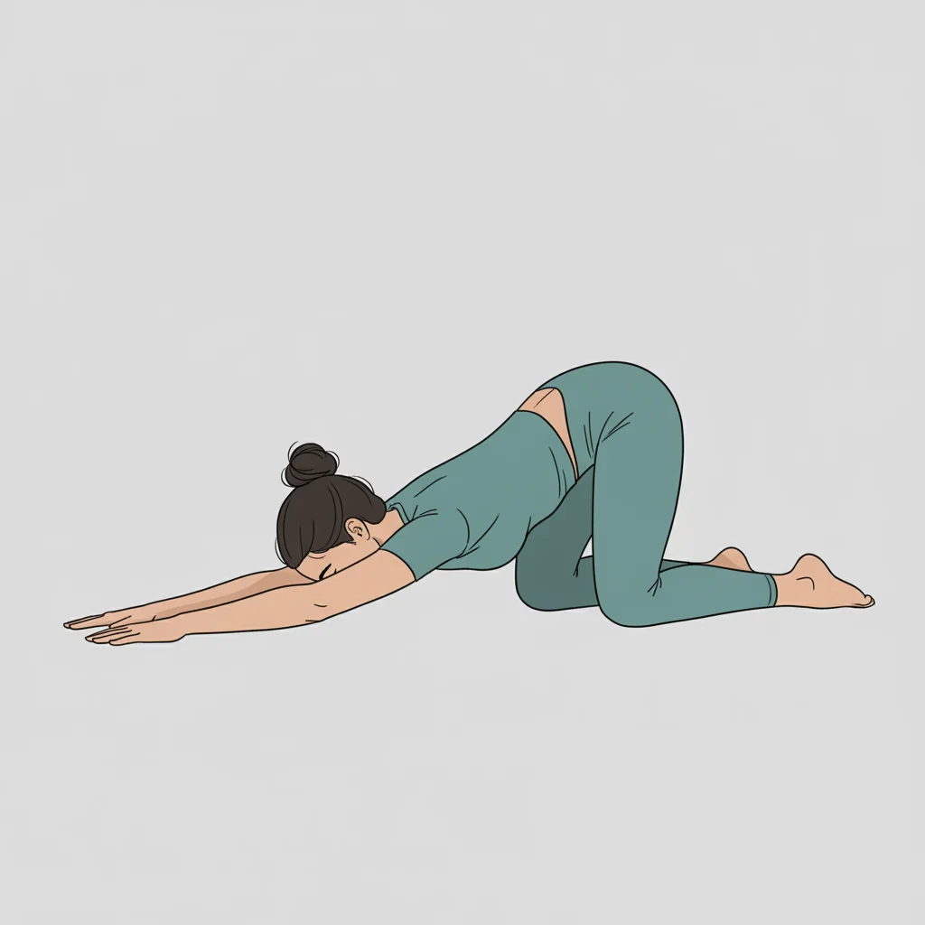 Puppy Pose (Uttana Shishosana) yoga pose