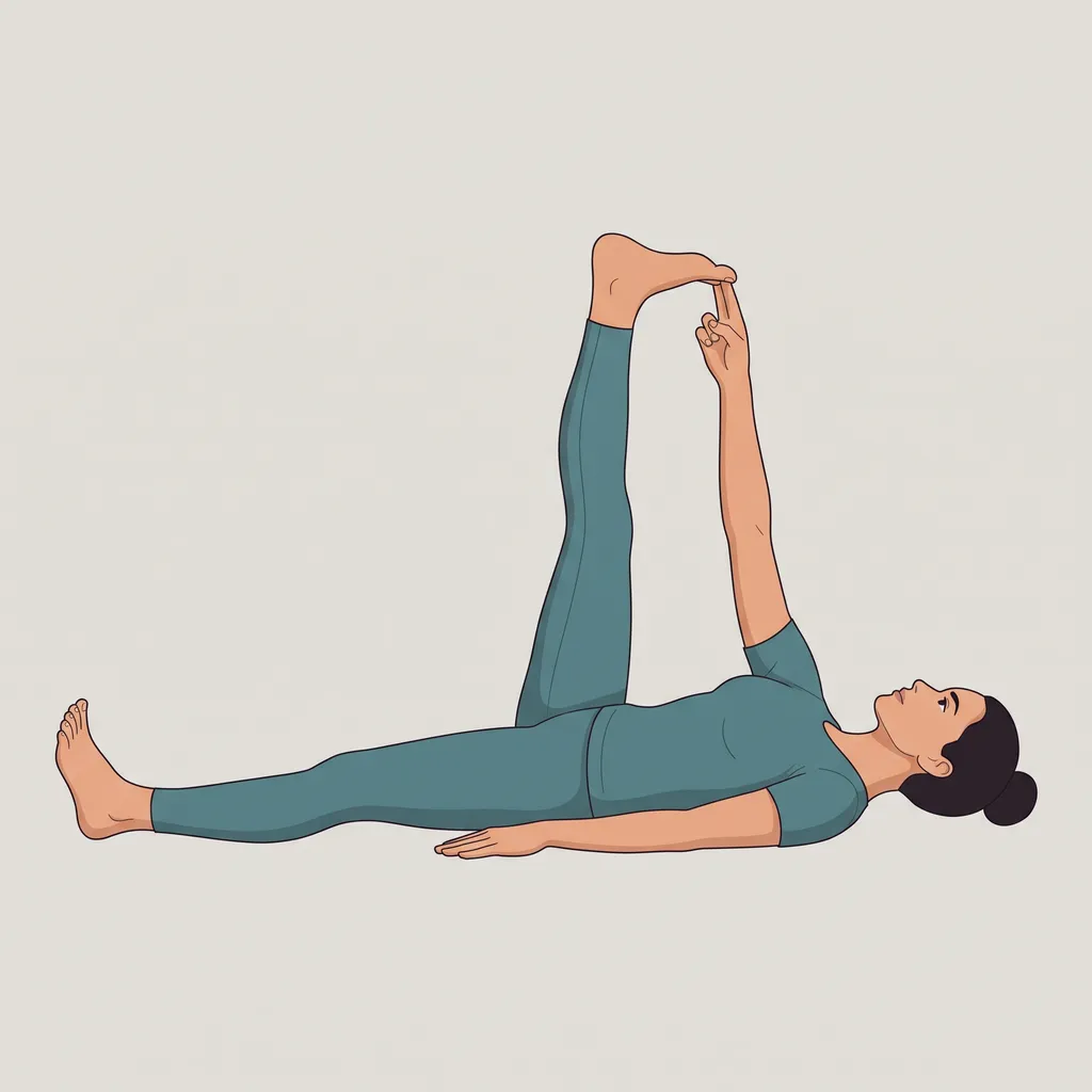 सुप्त पादांगुष्ठासन (Supta Padangusthasana)