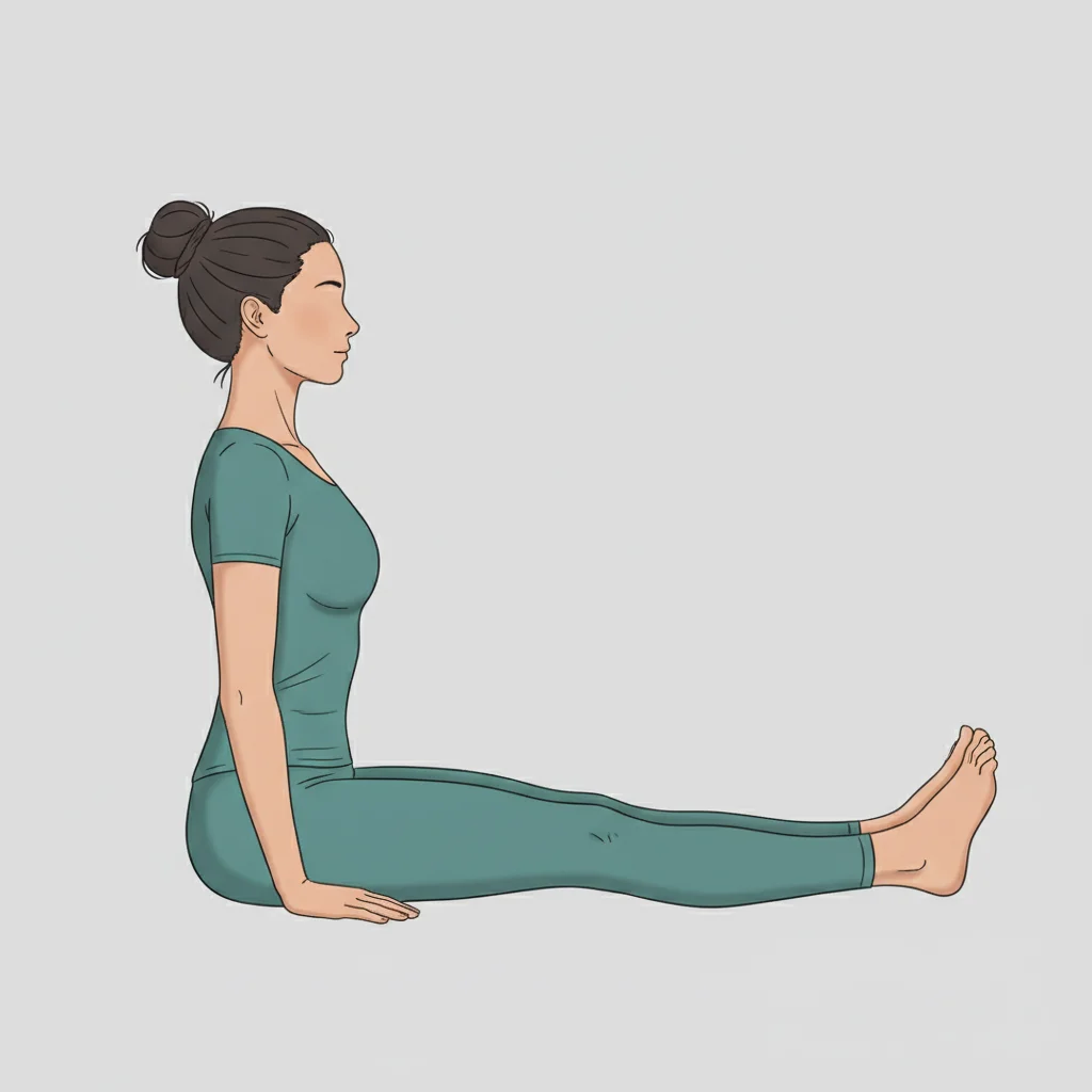 Posture du Bâton (Dandasana)