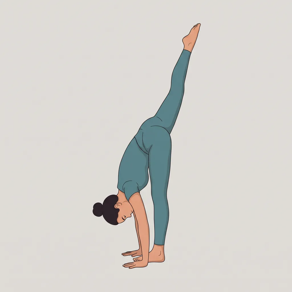 स्टैंडिंग स्प्लिट (ऊर्ध्व प्रसारित एक पादासन) (Urdhva Prasarita Eka Padasana)