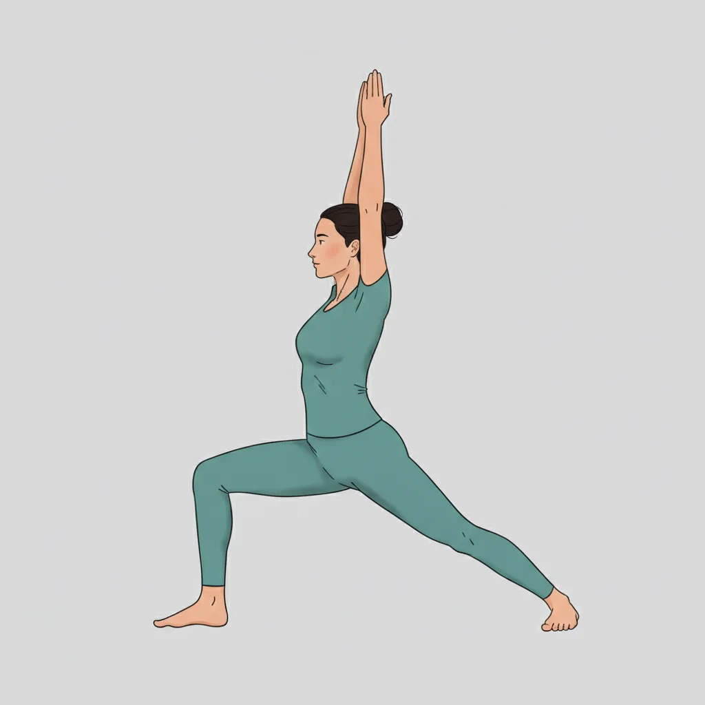 Krijger I (Virabhadrasana I)