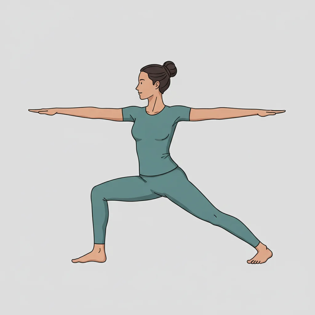 Warrior II (Virabhadrasana II) yoga pose